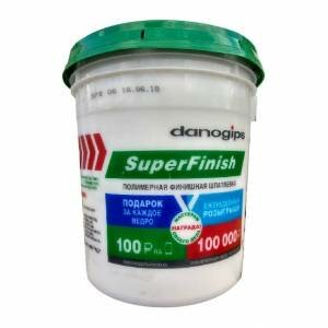 Шпаклевка SuperFinish Danogips 17л / 28 кг