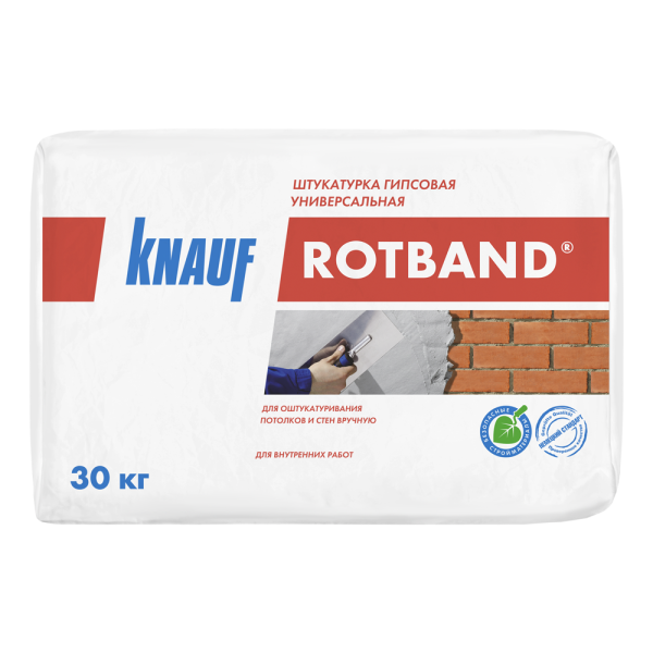 Штукатурка гипсовая Ротбанд серый Кнауф (Knauf Rotband)