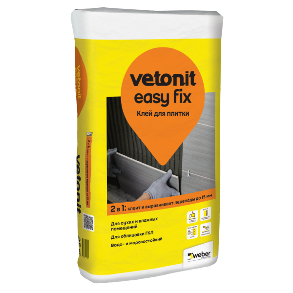Плиточный клей EasyFix Vetonit 25 кг