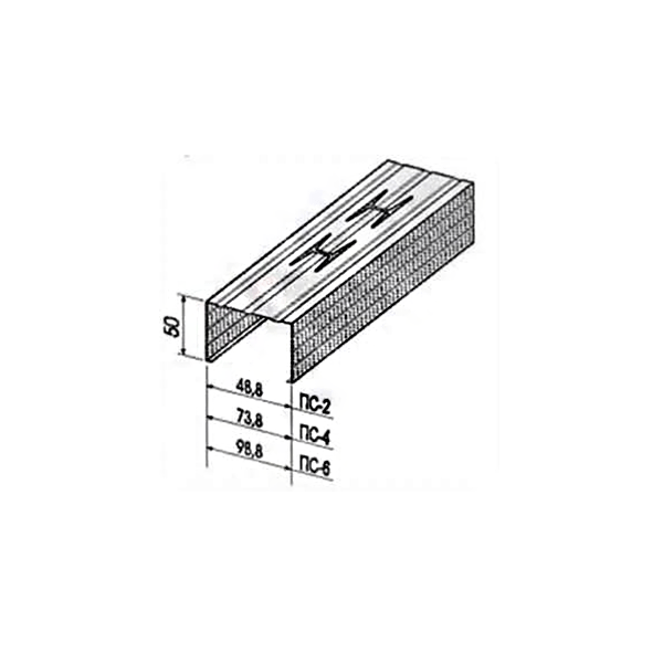 Профиль стоечный ПС 60х27 0,6* L=3 м
