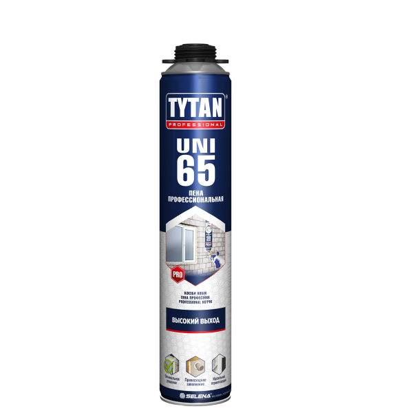 Пена монтажная Титан (TYTAN B3) 750 мл, Профи 65л