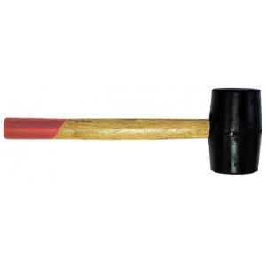 Киянка резиновая 400 г деревянная ручка