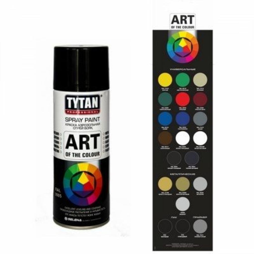 Tytan professional Art of the Colour краска аэрозольная белая глянец RAL 9003 400мл ,