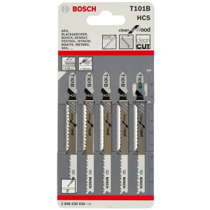 Пилки для электролобзика BOSCH T101B 5 шт