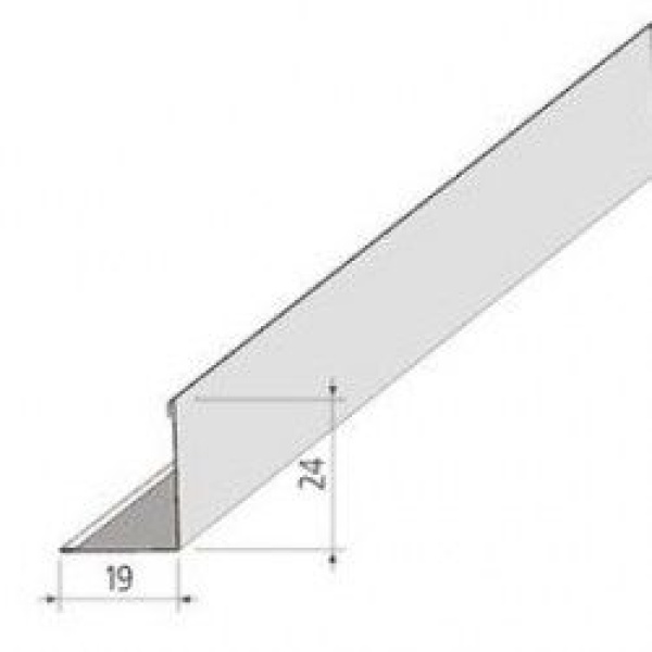 Уголок пристенный L=3м 19x24мм (белый)