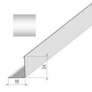 Уголок пристенный L=3м 19x24мм (металлик)