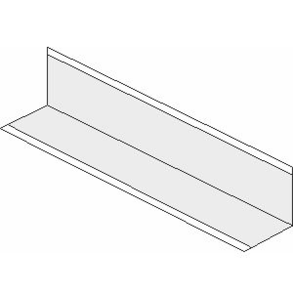 Уголок пристенный L=3м 19x24мм (металлик)