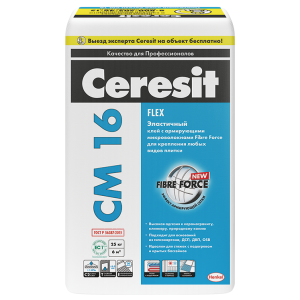 Клей CM16 для плитки эластичный (Ceresit) 25 кг