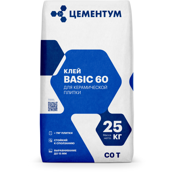 Клей плиточный BASIC 60