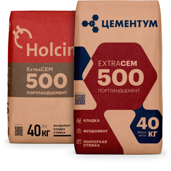 Цемент М500 Холсим 40 кг